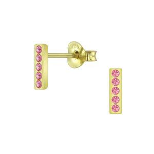 Rose Gold Bar Earrings